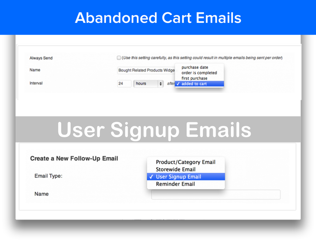 Create a WooCommerce follow up email specifically for abandoned carts!